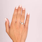 Anello in Argento 925 con cristalli bianchi