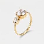 Anello in Argento 925 con cristalli bianchi - BYSIMON gioielli