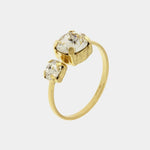 Anello in Argento 925 con cristalli bianchi - BYSIMON gioielli