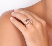 Anello in Argento 925  smile con zirconi