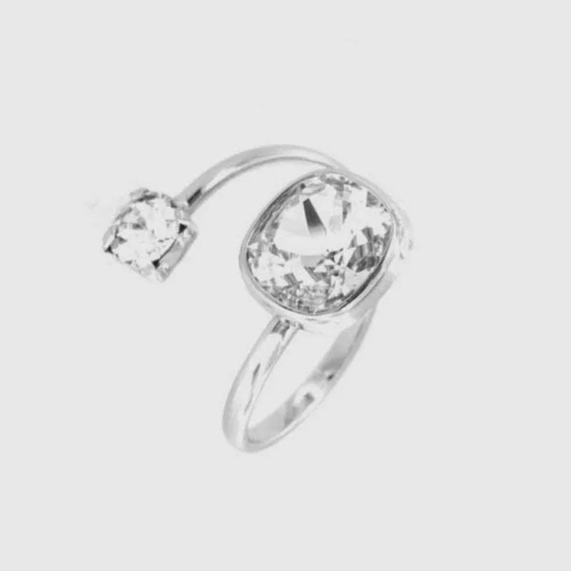 Anello in Argento 925 con doppio punto luce bianco