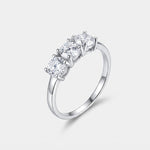 Anello in Argento 925 trilogy di zirconi BYSIMON - gioiello BySimon