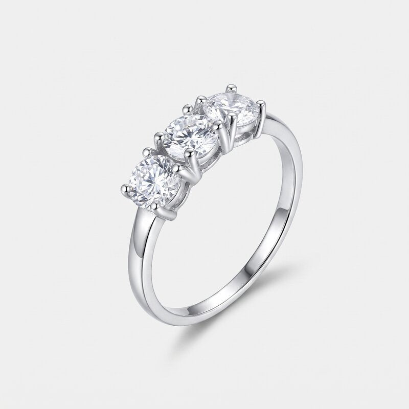 Anello in Argento 925 trilogy di zirconi BYSIMON - gioiello BySimon