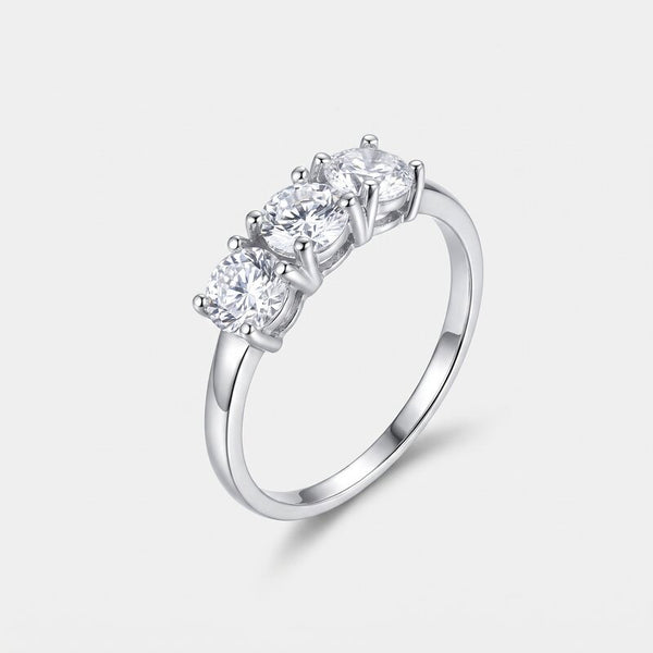 Anello in Argento 925 trilogy di zirconi BYSIMON - gioiello BySimon