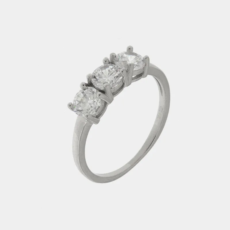 Anello in Argento 925 trilogy di zirconi BYSIMON - gioiello BySimon