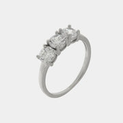 Anello in Argento 925 trilogy di zirconi