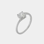 Anello in Argento 925 solitario con zircone - BYSIMON gioielli