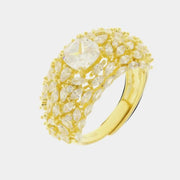 Anello in Argento 925 con zircone bianco centrale