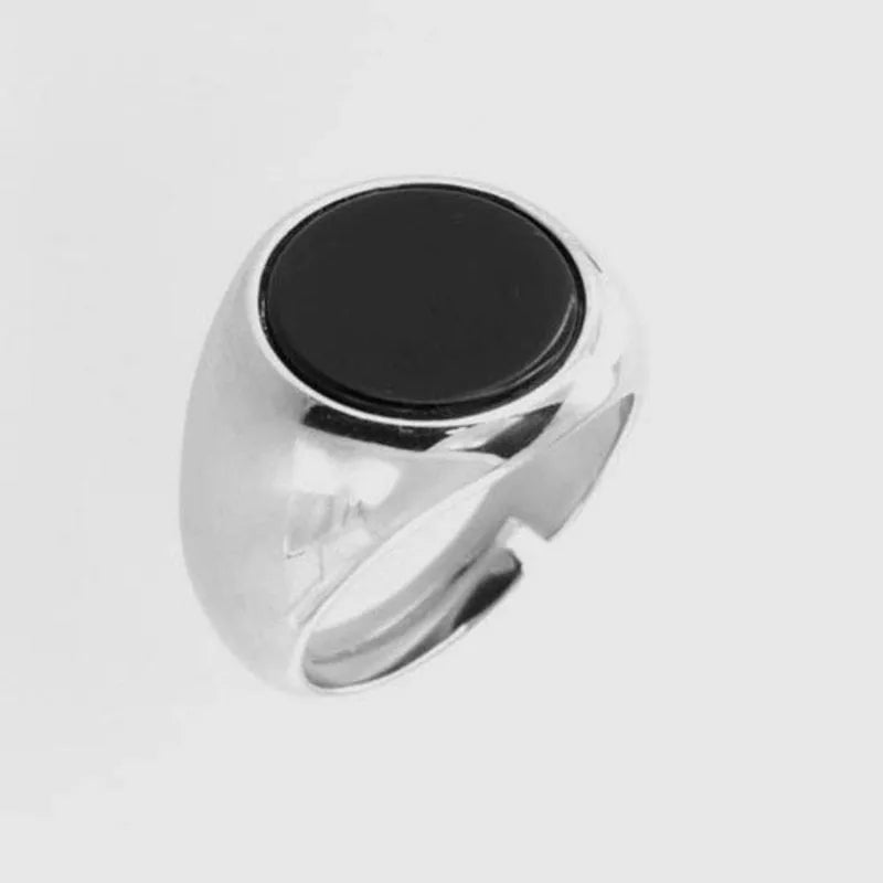 Anello in Argento 925 con zircone nero