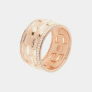 Anello in Argento 925 a fascia con zirconi bianchi