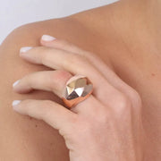 Anello in Argento 925  in argento placcato oro rosè