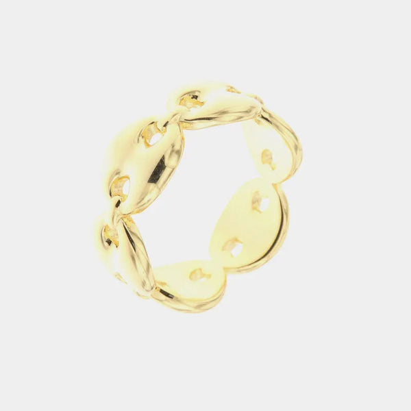 Anello in Argento 925 intrecci di maglia marina
