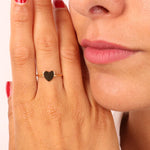 Anello in Argento 925 a forma di cuore - BYSIMON gioielli