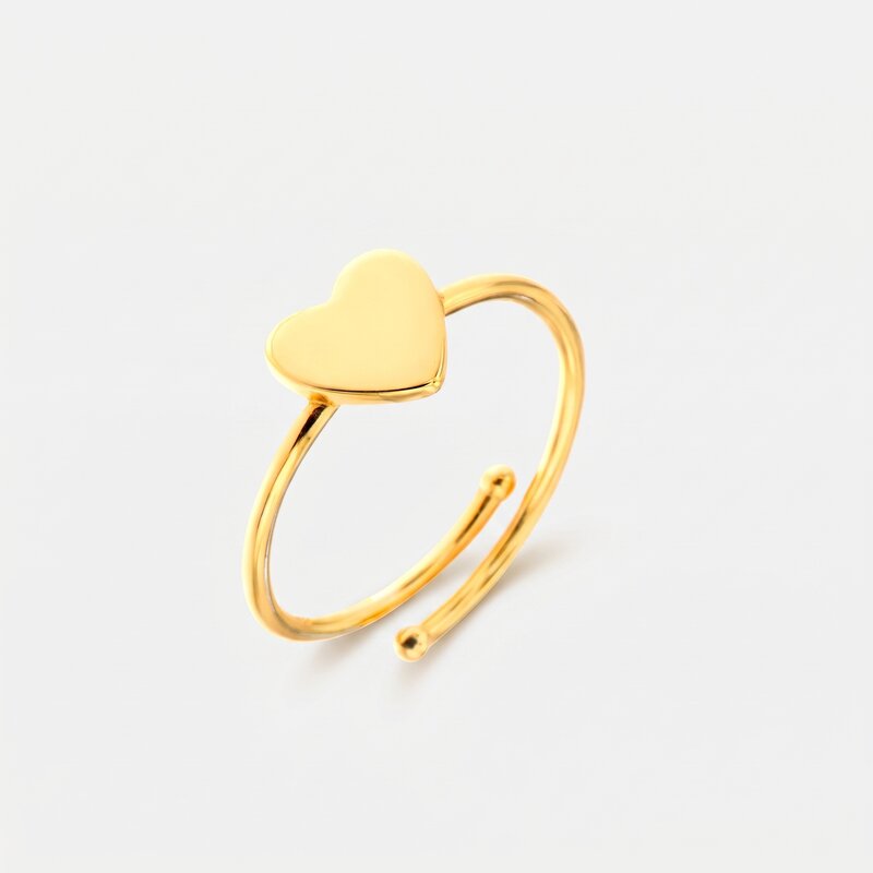 Anello in Argento 925 a forma di cuore - BYSIMON gioielli