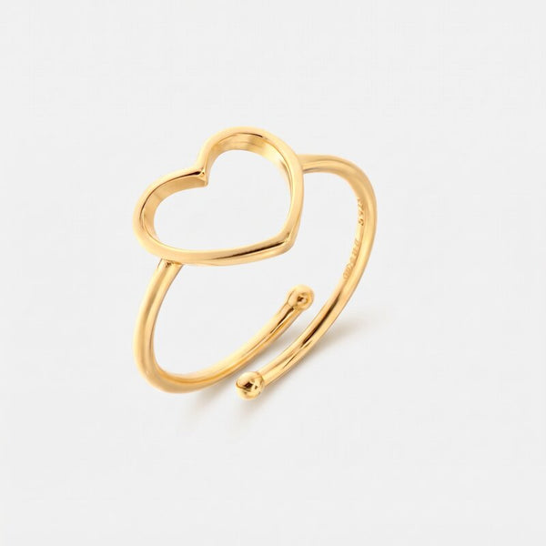 Anello in Argento 925 con dettaglio a forma di cuore - BYSIMON gioielli