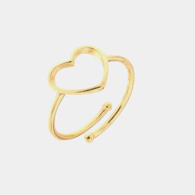 Anello in Argento 925 con dettaglio a forma di cuore - BYSIMON gioielli