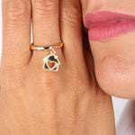 Anello in Argento 925 con pendente a forma di casa con cuore BYS - gioiello BySimon