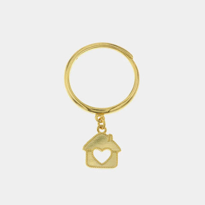 Anello in Argento 925 con pendente a forma di casa con cuore BYS - gioiello BySimon
