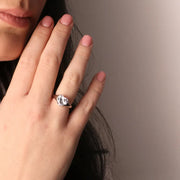 Anello in Argento 925 con cuore in zircone bianco