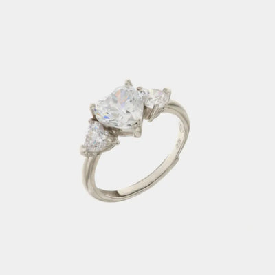 Anello in Argento 925 con cuori in zirconi BYSIMON - gioiello BySimon
