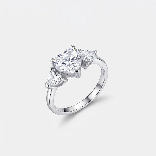 Anello in Argento 925 con cuori in zirconi BYSIMON - gioiello BySimon