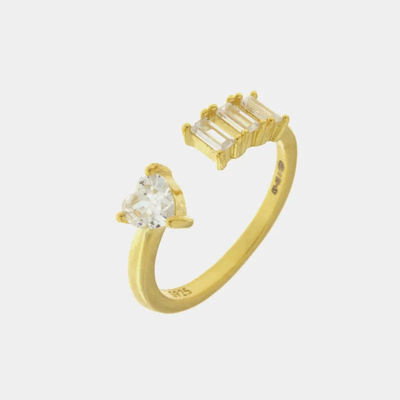 Anello in Argento 925 con zirconi bianchi - BYSIMON gioielli