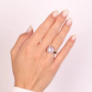 Anello in Argento 925 con zirconi color lavanda