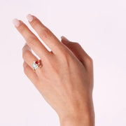 Anello in Argento 925 con zirconi colorati