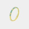 Anello in Argento 925 in smalto verde