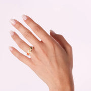 Anello in Argento 925 con zirconi colorati