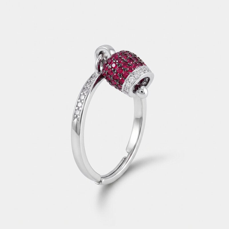 Anello in argento 925 campanella portafortuna | regalo di laurea | BYSIMON