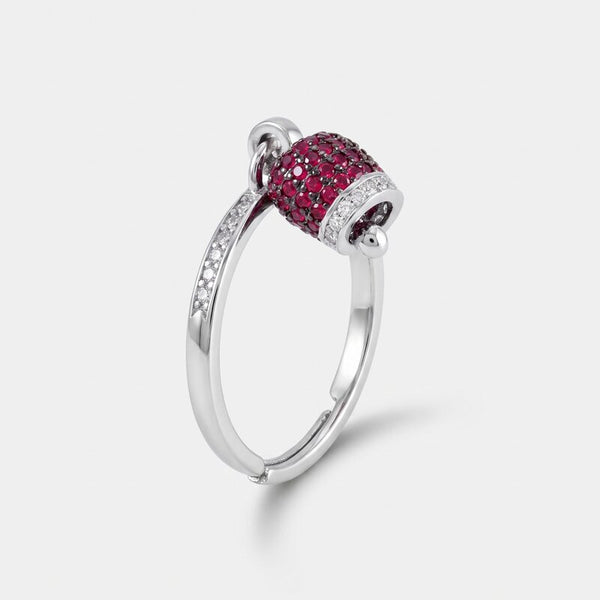 Anello in argento 925 campanella portafortuna | regalo di laurea | BYSIMON