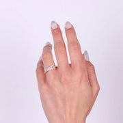 Anello in Argento 925 con cuore rosa e zircone trasparente