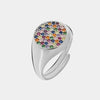 Anello in Argento 925 a cerchio con zirconi colorati