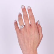 Anello in Argento 925 a forma di cuore con zirconi colorati