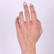 Anello in Argento 925 con perla centrale