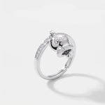 Anello in Argento 925 con campanella Capri e zirconi