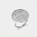 Anello in Argento 925 tondo con zirconi - BYSIMON gioielli