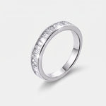 Anello in Argento 925 a baguette con zirconi - BYSIMON gioielli