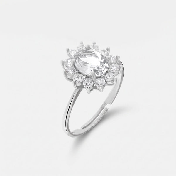Anello in Argento 925 con zirconi trasparenti BYSIMON - gioiello BySimon