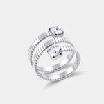 Anello in Argento 925 contrariè tre giri - BYSIMON gioielli