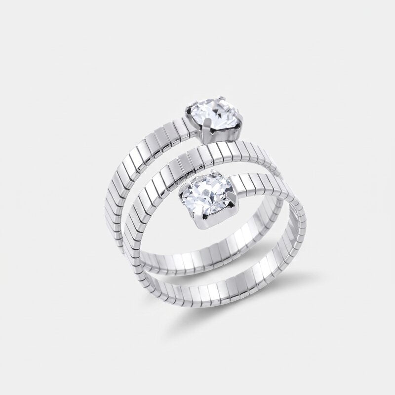 Anello in Argento 925 contrariè tre giri - BYSIMON gioielli