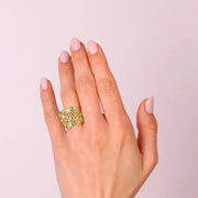 Anello in Argento 925  con zirconi multicolore