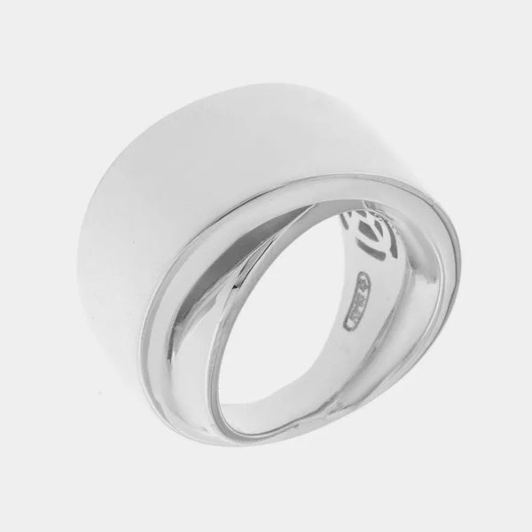 Anello in Argento 925 bombato rodiato Collezione Amsterdam - BYSIMON gioielli