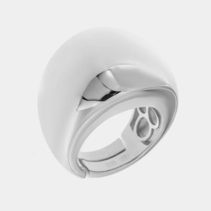 Anello in Argento 925 bombato Collezione Amsterdam - BYSIMON gioielli