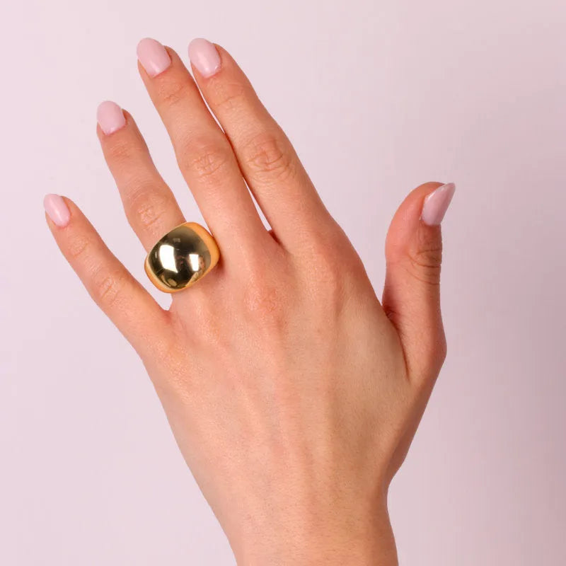 Anello in Argento 925 bombato Collezione Amsterdam - BYSIMON gioielli