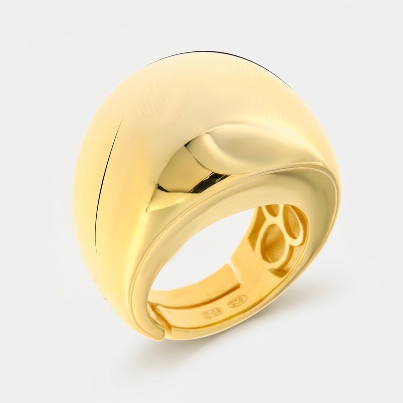 Anello in Argento 925 bombato Collezione Amsterdam - BYSIMON gioielli