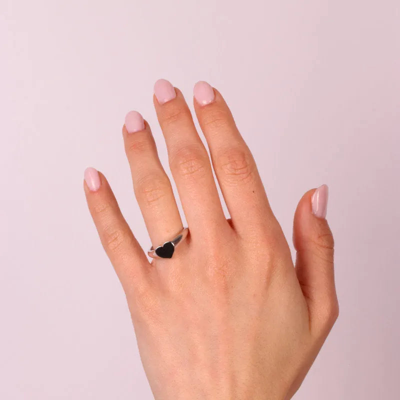 Anello in Argento 925 forma di cuore Collezione Amsterdam - BYSIMON gioielli
