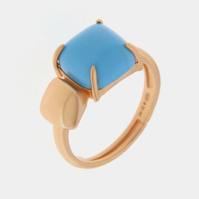 925 Silver Ring with Natural Turquoise Stone