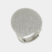 Anello in Argento 925 a forma di cerchio grande con zirconi